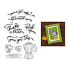 Hero Arts PRE-ORDER What's Brewing? Perk Up Clear Stamps (CM804) Hero Arts PRE-ORDER What's Brewing? Perk Up Clear Stamps (CM804)