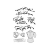 Hero Arts PRE-ORDER What's Brewing? Perk Up Clear Stamps (CM804) Hero Arts PRE-ORDER What's Brewing? Perk Up Clear Stamps (CM804)