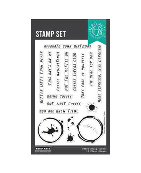 Hero Arts What's Brewing? Bring Coffee Clear Stamps (CM805) Hero Arts What's Brewing? Bring Coffee Clear Stamps (CM805)