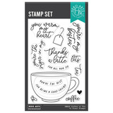 Hero Arts What's Brewing? Coffee or Tea Clear Stamps (CM806)