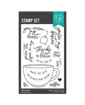 Hero Arts What's Brewing? Coffee or Tea Clear Stamps (CM806) Hero Arts What's Brewing? Coffee or Tea Clear Stamps (CM806)
