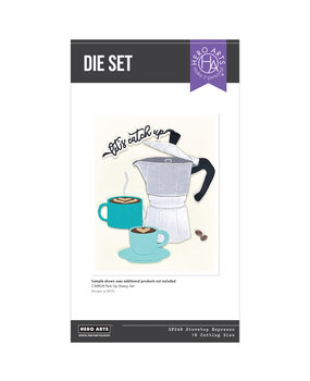 Hero Arts What's Brewing? Stovetop Espresso Dies (DF248) Hero Arts What's Brewing? Stovetop Espresso Dies (DF248)