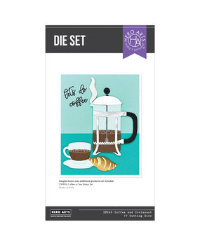 Hero Arts What's Brewing? Coffee and Croissant Dies (DF249) Hero Arts What's Brewing? Coffee and Croissant Dies (DF249)