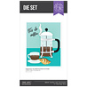 Hero Arts What's Brewing? Coffee and Croissant Dies (DF249) Hero Arts What's Brewing? Coffee and Croissant Dies (DF249)