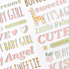 American Crafts Hello Little Girl Thickers Phrase Foam with Gold Foil (159pcs) (34030044) (OUTLET) American Crafts Hello Little Girl Thickers Phrase Foam with Gold Foil (159pcs) (34030044) (OUTLET)