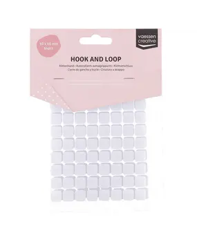 Vaessen Creative Zelfklevend Klittenband Vierkant 10x10 mm (1009-013)