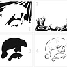 The Crafter's Workshop Layered Manatee Family Stencil (TCW6050) (OUTLET) The Crafter's Workshop Layered Manatee Family Stencil (TCW6050) (OUTLET)