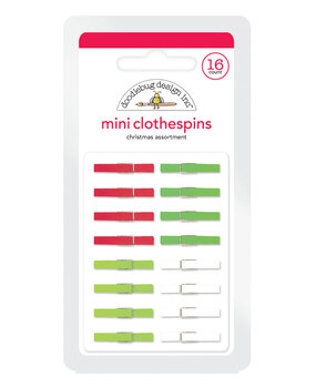 Doodlebug Design Inc. Christmas Mini Clothespins (16pcs) (4437)