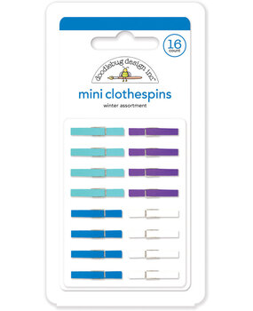 Doodlebug Design Inc. Winter Mini Clothespins (16pcs) (4438)