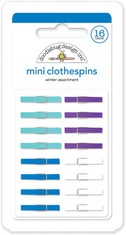 Doodlebug Design Inc. Winter Mini Clothespins (16pcs) (4438)