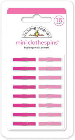 Doodlebug Design Inc. Bubblegum Mini Clothespins (16pcs) (4440) Doodlebug Design Inc. Bubblegum Mini Clothespins (16pcs) (4440)