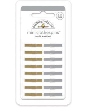 Doodlebug Design Inc. Metallic Mini Clothespins (16pcs) (4450)