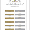 Doodlebug Design Inc. Metallic Mini Clothespins (16pcs) (4450) Doodlebug Design Inc. Metallic Mini Clothespins (16pcs) (4450)
