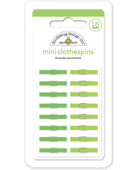 Doodlebug Design Inc. Limeade Mini Clothespins (16pcs) (4444)