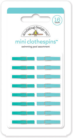 Doodlebug Design Inc. Swimming Pool Mini Clothespins (16pcs) (4445)