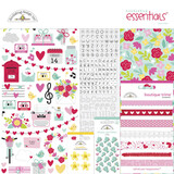 Doodlebug Design Inc. Love Notes 12x12 Inch Essentials Kit (6611)