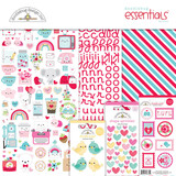 Doodlebug Design Inc. Lots of Love 12x12 Inch Essentials Kit (7590)