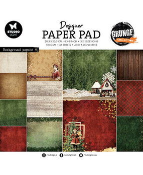 Studio Light Grunge 8x8 Inch Background Paper Pad (SL-GR-DPP328) Studio Light Grunge 8x8 Inch Background Paper Pad (SL-GR-DPP328)