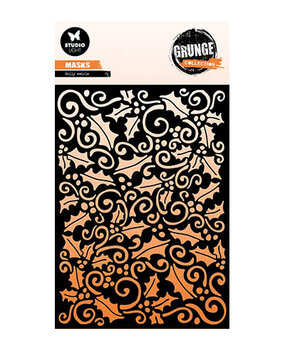 Studio Light Grunge Holly Swirl Masking Stencil (SL-GR-MASK349) Studio Light Grunge Holly Swirl Masking Stencil (SL-GR-MASK349)