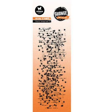 Studio Light Grunge Slimline Clear Stamps Starry Background (SL-GR-STAMP840) Studio Light Grunge Slimline Clear Stamps Starry Background (SL-GR-STAMP840)