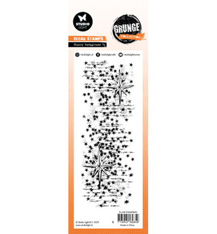 Studio Light Grunge Slimline Clear Stamps Starry Background (SL-GR-STAMP840) Studio Light Grunge Slimline Clear Stamps Starry Background (SL-GR-STAMP840)