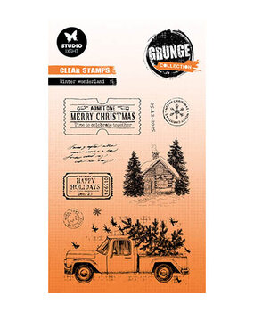 Studio Light Grunge Clear Stamps Winter Wonderland (SL-GR-STAMP844) Studio Light Grunge Clear Stamps Winter Wonderland (SL-GR-STAMP844)