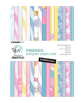 Creative Craftlab Friendz Bubblicious A5 Paper Pad (CCL-FR-DPP358) Creative Craftlab Friendz Bubblicious A5 Paper Pad (CCL-FR-DPP358)