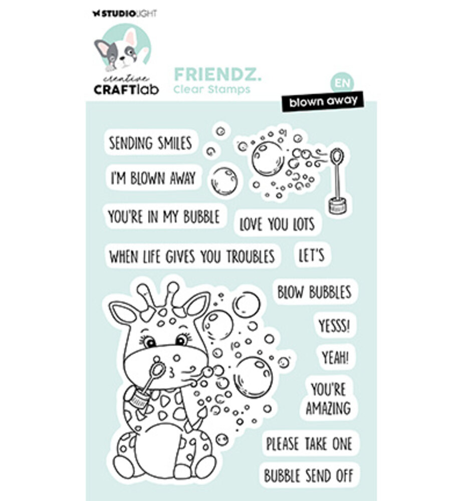 Creative Craftlab Friendz Clear Stamp Blown Away (CCL-FR-STAMP864) Creative Craftlab Friendz Clear Stamp Blown Away (CCL-FR-STAMP864)