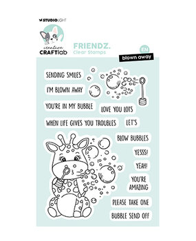 Creative Craftlab Friendz Clear Stamp Blown Away (CCL-FR-STAMP864) Creative Craftlab Friendz Clear Stamp Blown Away (CCL-FR-STAMP864)