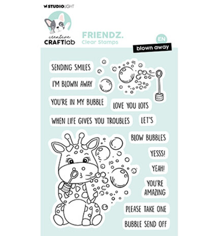 Creative Craftlab Friendz Clear Stamp Blown Away (CCL-FR-STAMP864) Creative Craftlab Friendz Clear Stamp Blown Away (CCL-FR-STAMP864)