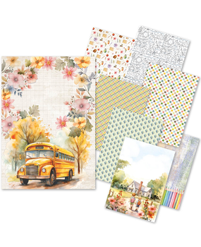 Ciao Bella Papercrafting Mixed Rice Papers A5 Back to School (CBRS018) Ciao Bella Papercrafting Mixed Rice Papers A5 Back to School (CBRS018)