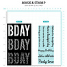 Studio Light Bday Sentiments Essentials Mask & Stamp (SL-ES-MST02) (OUTLET) Studio Light Bday Sentiments Essentials Mask & Stamp (SL-ES-MST02) (OUTLET)