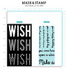 Studio Light Wish Sentiments Essentials Mask & Stamp (SL-ES-MST03) (OUTLET) Studio Light Wish Sentiments Essentials Mask & Stamp (SL-ES-MST03) (OUTLET)