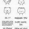 My Favorite Things Missing You Every Single Day Clear Stamps (CS-523) (OUTLET) My Favorite Things Missing You Every Single Day Clear Stamps (CS-523) (OUTLET)