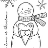 Creative Expressions Sam Poole Clear Stamp A6 Snowman Kisses (CEC1002) (OUTLET) Creative Expressions Sam Poole Clear Stamp A6 Snowman Kisses (CEC1002) (OUTLET)
