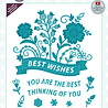 Creative Expressions Sue Wilson Craft Die Floral Wishes Banner (CED7143) (OUTLET) Creative Expressions Sue Wilson Craft Die Floral Wishes Banner (CED7143) (OUTLET)