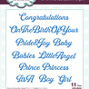 Creative Expressions Jamie Rodgers Craft Die Sentiments Collection New Baby (CEDJR052) (OUTLET) Creative Expressions Jamie Rodgers Craft Die Sentiments Collection New Baby (CEDJR052) (OUTLET)