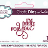 Creative Expressions Sue Wilson Craft Die Mini Expressions I'm Here For You (CEDME118) (OUTLET) Creative Expressions Sue Wilson Craft Die Mini Expressions I'm Here For You (CEDME118) (OUTLET)