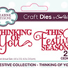 Creative Expressions Sue Wilson Craft Die Festive Mini Expressions Duos Thinking Of You Craft (CEDME121) (OUTLET) Creative Expressions Sue Wilson Craft Die Festive Mini Expressions Duos Thinking Of You Craft (CEDME121) (OUTLET)