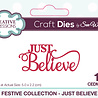 Creative Expressions Sue Wilson Craft Die Festive Mini Expressions Just Believe (CEDME127) (OUTLET) Creative Expressions Sue Wilson Craft Die Festive Mini Expressions Just Believe (CEDME127) (OUTLET)