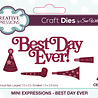 Creative Expressions Sue Wilson Craft Die Mini Expressions Best Day Ever (CEDME129) (OUTLET) Creative Expressions Sue Wilson Craft Die Mini Expressions Best Day Ever (CEDME129) (OUTLET)