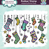 Creative Expressions Bonnita Moaby Rubber Stamp A6 Stocking Garland (CER037) (OUTLET) Creative Expressions Bonnita Moaby Rubber Stamp A6 Stocking Garland (CER037) (OUTLET)