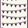 Creative Expressions DL Stencil Bunting (CEST105) (OUTLET) Creative Expressions DL Stencil Bunting (CEST105) (OUTLET)