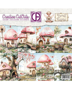 Creatief Art Forest Fairies 8x8 Inch Paper Pack Mushroom Houses (CCOA-FAIRY-02) Creatief Art Forest Fairies 8x8 Inch Paper Pack Mushroom Houses (CCOA-FAIRY-02)