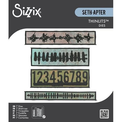 Sizzix Seth Apter Thinlits Die Set Borderlines (666906) Sizzix Seth Apter Thinlits Die Set Borderlines (666906)