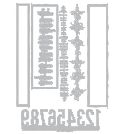 Sizzix Seth Apter Thinlits Die Set Borderlines (666906) Sizzix Seth Apter Thinlits Die Set Borderlines (666906)