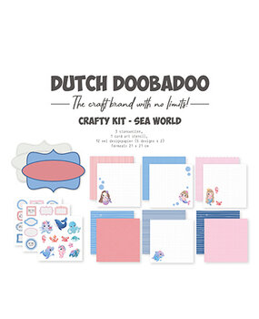 Dutch Doobadoo Crafty Kit 8x8 Inch Sea World (473.005.079) Dutch Doobadoo Crafty Kit 8x8 Inch Sea World (473.005.079)