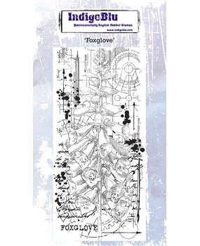 IndigoBlu Foxglove A6 Rubber Stamp (IND0623)