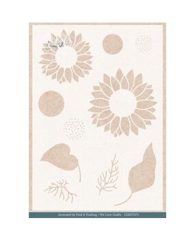 Card Deco Mixed Media Stencil Blooming Sun (CDEST073)