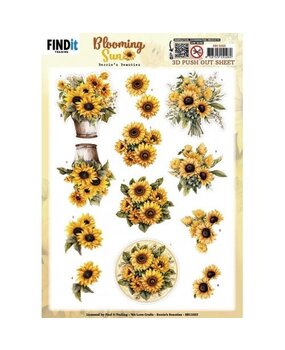 Berrie's Beauties Blooming Sun 3D Push Out Golden Glow (SB11033)